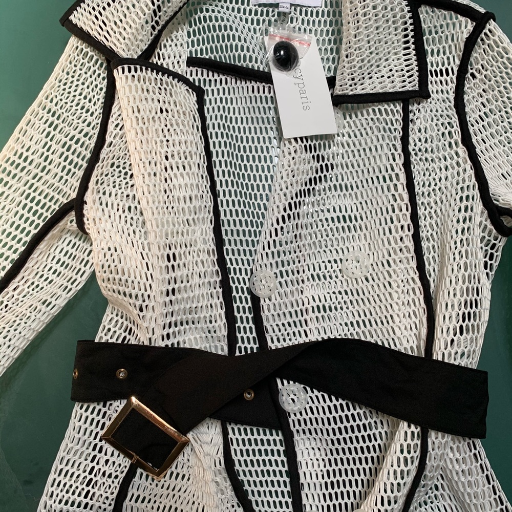 Long mesh coat